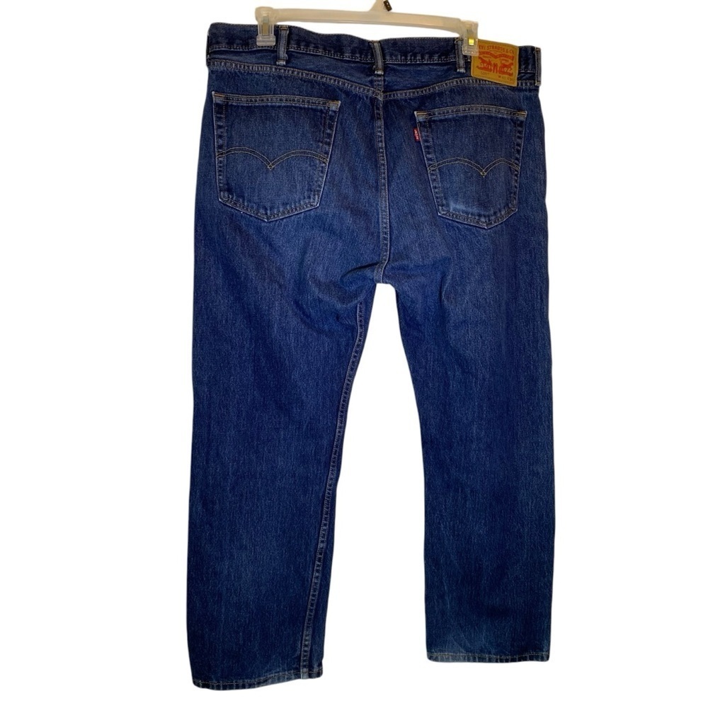 Levi's 505 Men's size 42w/30L Blue Straight Jeans with Classic Indigo Color